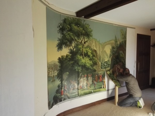 Décors, faux bois, moulages